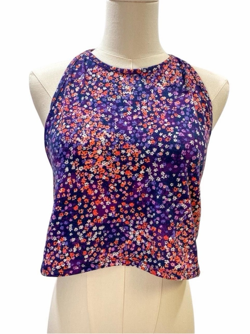 *SALE* Purple Floral Crop Top